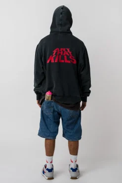 ATK DISTRESSED LOGO HOODIE