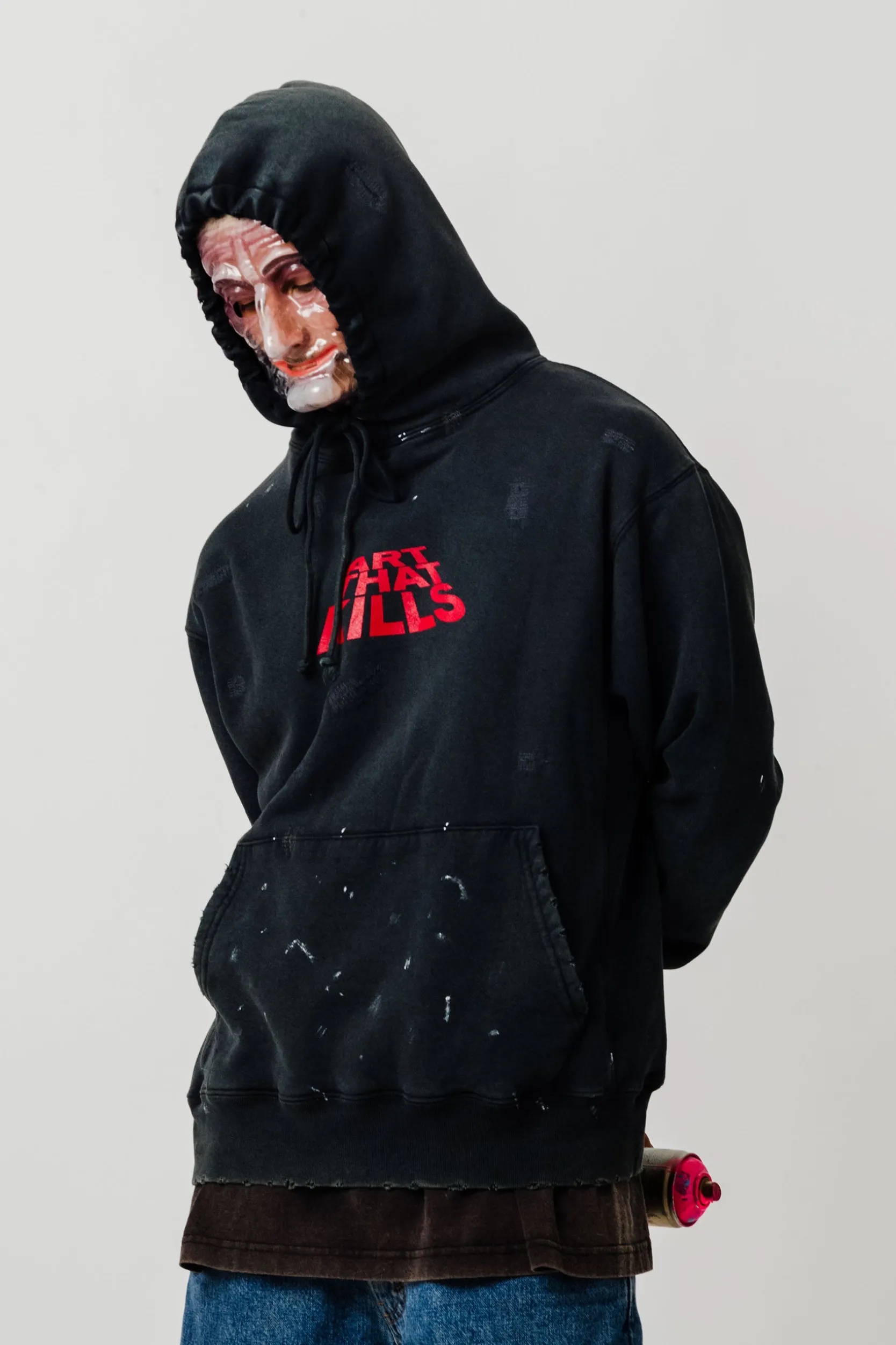 ATK DISTRESSED LOGO HOODIE