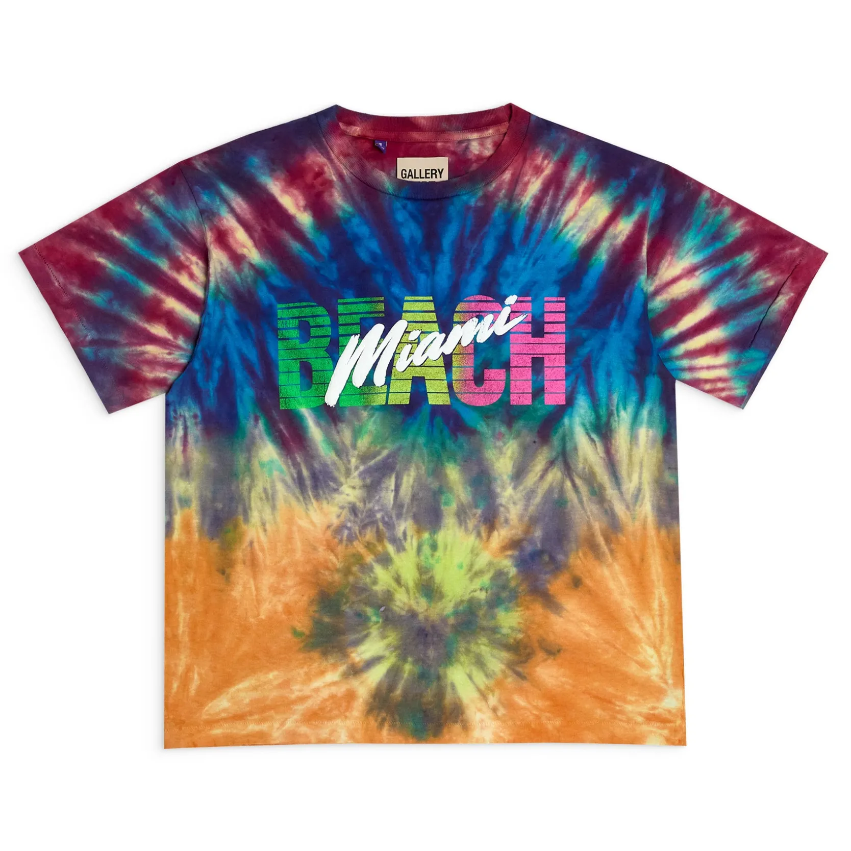 MIAMI BEACH TIE DYE WOMEN'S TEE