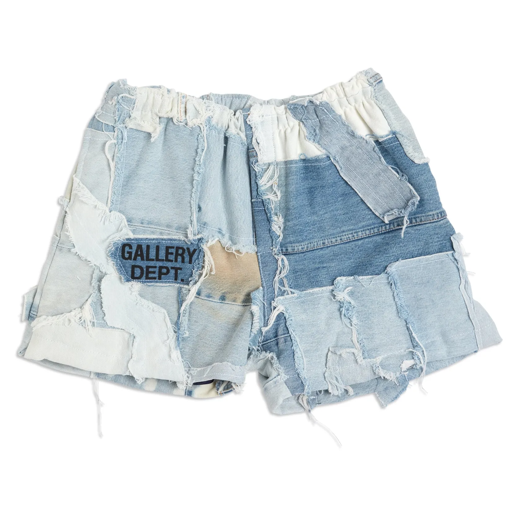 PATCHWORK DENIM ZUMA SHORTS