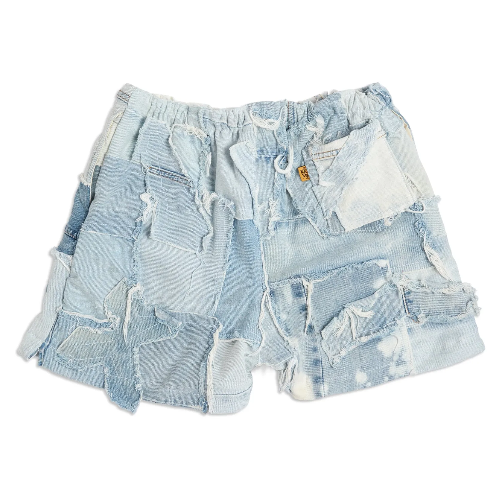 PATCHWORK DENIM ZUMA SHORTS