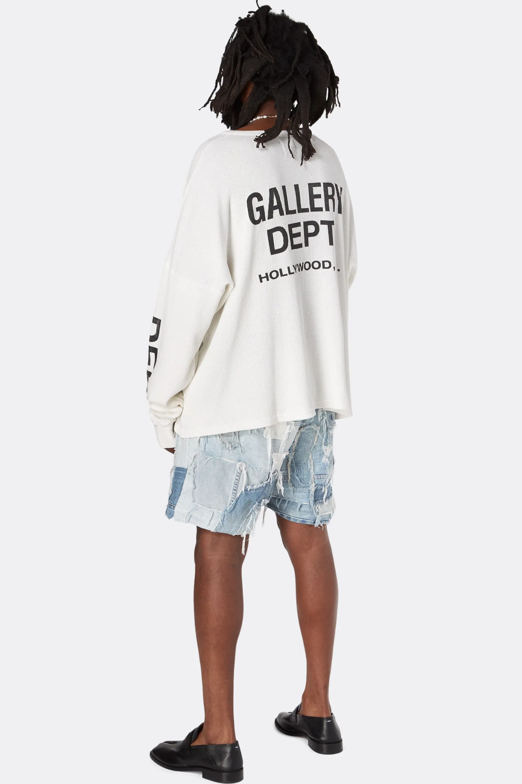 PATCHWORK DENIM ZUMA SHORTS