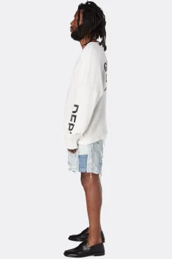 PATCHWORK DENIM ZUMA SHORTS