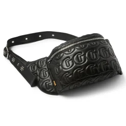 STUDDED LEATHER TRAVEL SACK